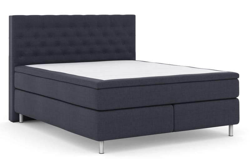 Komplett Sängpaket Choice No 4 180x200 Medium - Blå|Metall - Kontinentalsäng - Dubbelsäng - Komplett sängpaket