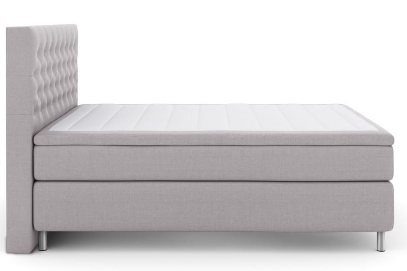 Komplett Sängpaket Choice No 4 180x200 Medium - Ljusgrå|Metall - Kontinentalsäng - Dubbelsäng - Komplett sängpaket
