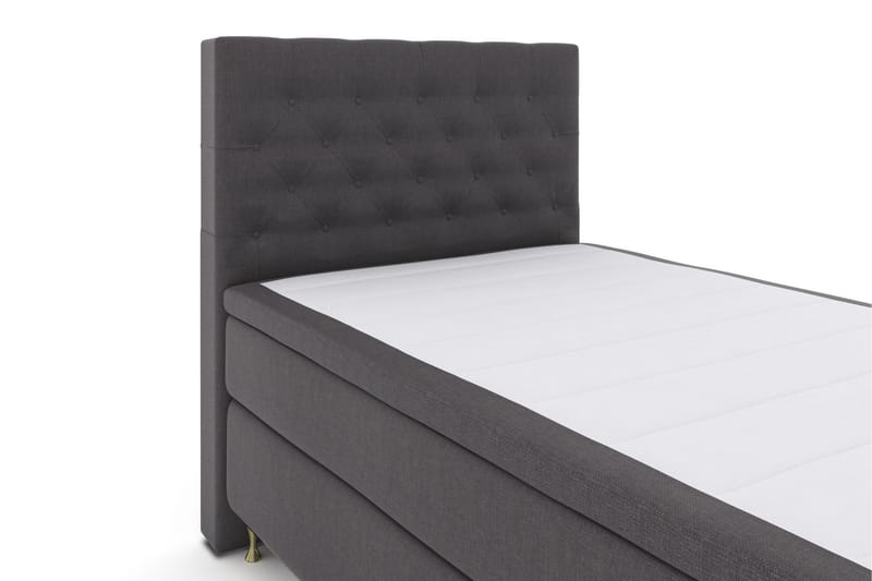 Komplett Sängpaket Choice No 5 120x200 Medium Watergel - Mörkgrå|Guld - Kontinentalsäng - Komplett sängpaket