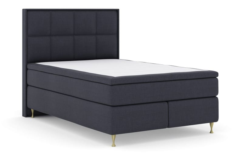 Komplett Sängpaket Choice No 5 140x200 Medium Latex - Blå|Guld - Kontinentalsäng - Komplett sängpaket