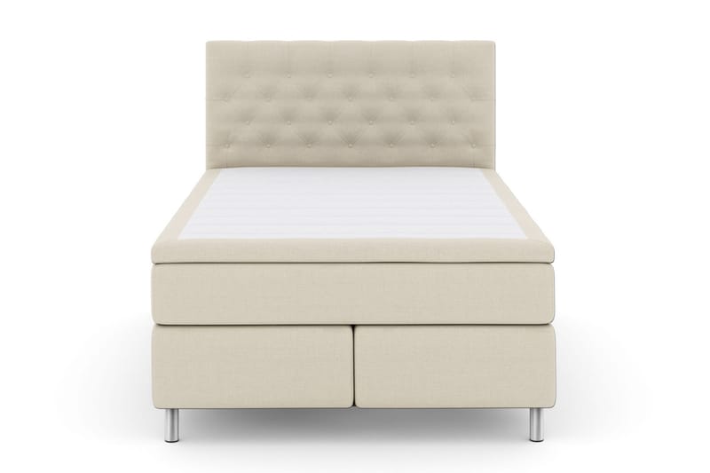 Komplett Sängpaket Choice No 5 160x200 Fast Latex - Beige|Metall - Kontinentalsäng - Dubbelsäng - Komplett sängpaket