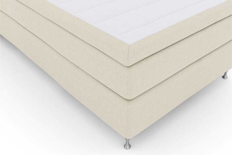 Komplett Sängpaket Choice No 5 160x200 Fast/Medium Watergel - Beige|Silver - Kontinentalsäng - Dubbelsäng - Komplett sängpaket