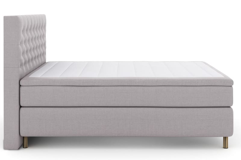 Komplett Sängpaket Choice No 5 180x200 Fast/Medium Watergel - Ljusgrå|Koppar - Kontinentalsäng - Dubbelsäng - Komplett sängpaket