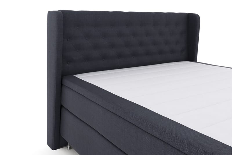 Komplett Sängpaket Choice No 6 180x200 Fast Latex/Memory - Blå|Silver - Kontinentalsäng - Dubbelsäng - Komplett sängpaket