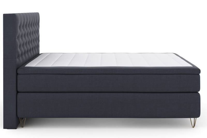 Komplett Sängpaket Choice No 6 180x200 Fast Watergel - Blå|Metall V-form - Kontinentalsäng - Dubbelsäng - Komplett sängpaket