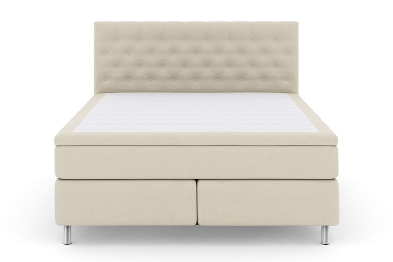 Komplett Sängpaket Choice No 6 210x210 Fast Latex/Memory - Beige|Metall - Kontinentalsäng - Dubbelsäng - Komplett sängpaket