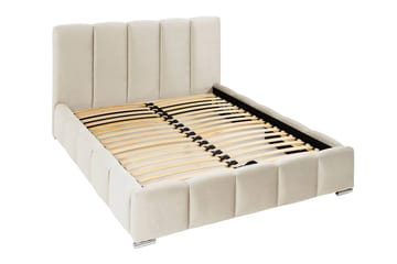 Cleaton Bubblig Sängram 180x200 cm med Förvaring HVILA Pocketresårmadrass och Bäddmadrass i Polysterskum Vändbar Sommar & Vintersida och Tvättbar klädsel - Beige/Vit - Möbler - Säng - Komplett sängpaket
