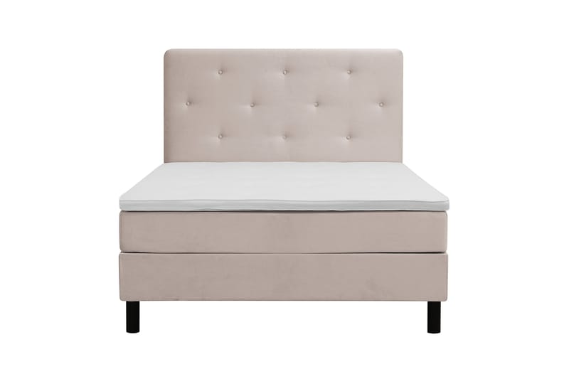 Komplett Sängpaket Dream 120x200 cm Assymetriska knappar - Beige - Möbler - Säng - Komplett sängpaket