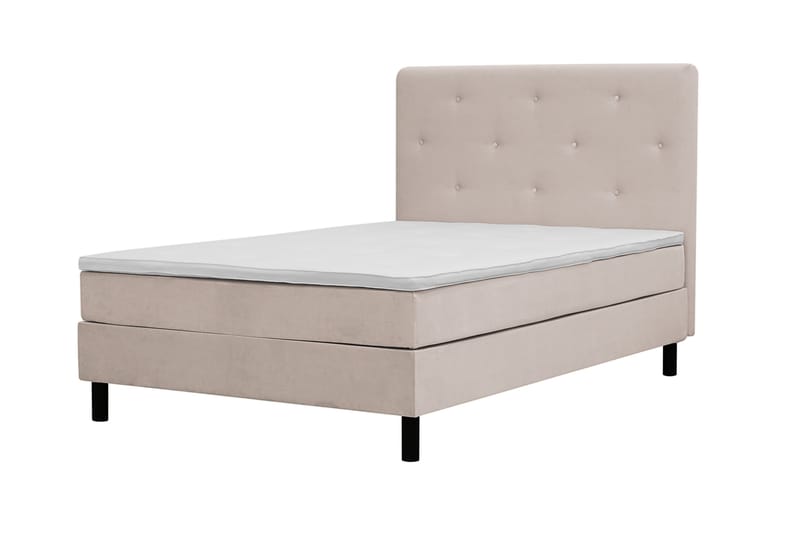 Komplett Sängpaket Dream 120x200 cm Assymetriska knappar - Beige - Möbler - Säng - Komplett sängpaket