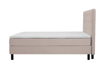 Komplett Sängpaket Dream 160x200 cm Assymetriska knappar - Beige - Möbler - Säng - Komplett sängpaket