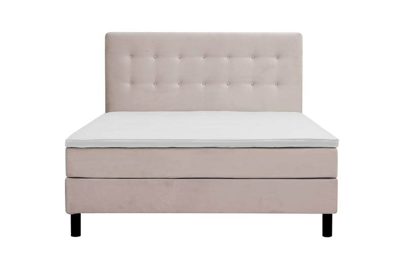 Komplett Sängpaket Dream 160x200 cm Knappar - Beige - Möbler - Säng - Komplett sängpaket