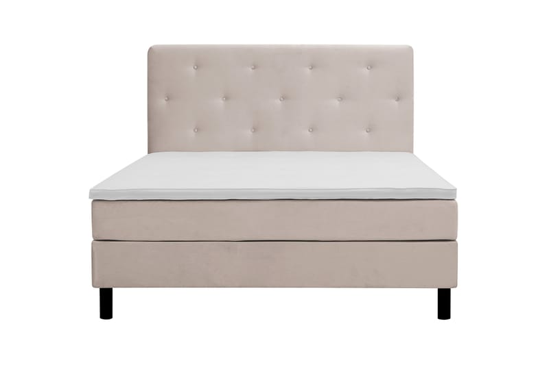 Komplett Sängpaket Dream 180x200 cm Assymetriska knappar - Beige - Möbler - Säng - Komplett sängpaket