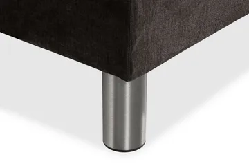 Ella Sängpaket 120x200 cm Knapp Gavel - Mörkgrå/Sammet - Möbler - Säng - Enkelsäng