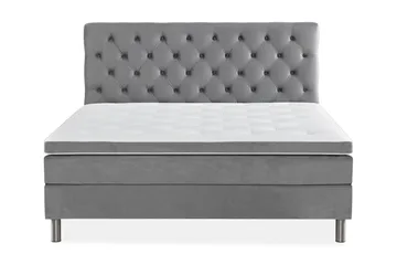 Sänggavel Djuphäftad - Ljusgrå