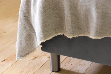 Ella Sängpaket 160x200 cm Knapp Gavel - Ljusgrå/Sammet - Möbler - Säng - Kontinentalsäng