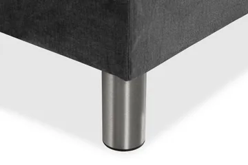 Ella Sängpaket 160x200 cm Knapp Gavel - Mörkgrå/Sammet - Möbler - Säng - Kontinentalsäng