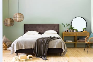 Ella Sängpaket 180x200 cm Knapp Gavel - Brun/Sammet - Möbler - Säng - Kontinentalsäng