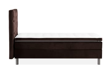 Ella Sängpaket 90x200 cm Djuphäftad Gavel - Brun/Sammet - Möbler - Säng - Enkelsäng