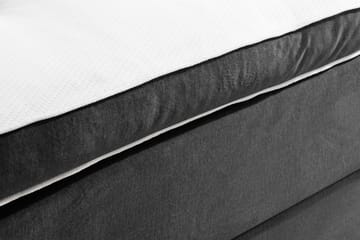 Ella Sängpaket 90x200 cm Djuphäftad Gavel - Mörkgrå/Sammet - Möbler - Säng - Enkelsäng