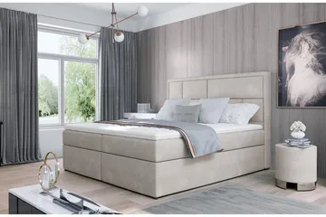 Emeron Sängpaket 160x200 cm - Beige - Möbler - Säng - Komplett sängpaket