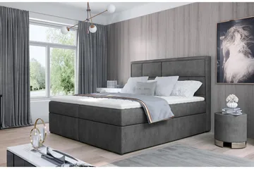 Emeron Sängpaket 160x200 cm - Grå - Möbler - Säng - Komplett sängpaket