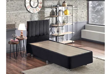 Endulanie Sängram med Sänggavel Singel 120x200 cm - Svart - Möbler - Säng - Komplett sängpaket