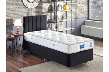 Endulanie Sängram med Sänggavel Singel 90x190 cm - Svart - Möbler - Säng - Komplett sängpaket