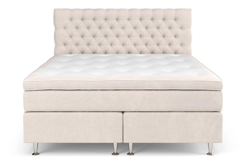Komplett Sängpaket Estelle 210x210 cm - Beige - Kontinentalsäng - Komplett sängpaket