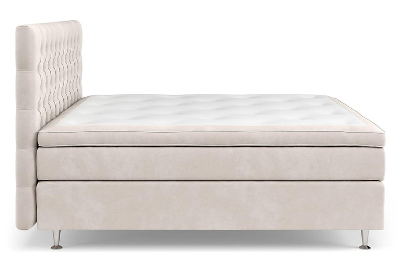 Komplett Sängpaket Estelle 210x210 cm - Beige - Kontinentalsäng - Komplett sängpaket