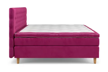 Komplett Sängpaket Estelle 210x210 cm - Rosa|Sammet - Möbler - Säng - Kontinentalsäng