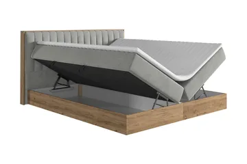 Förvaringssäng HARMONY 160x200 - Grå - Möbler - Säng - Komplett sängpaket