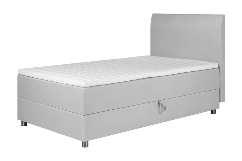 Happy Sängpaket Förvaringssäng 90x200 - Ljusgrå - Säng med förvaring - Komplett sängpaket