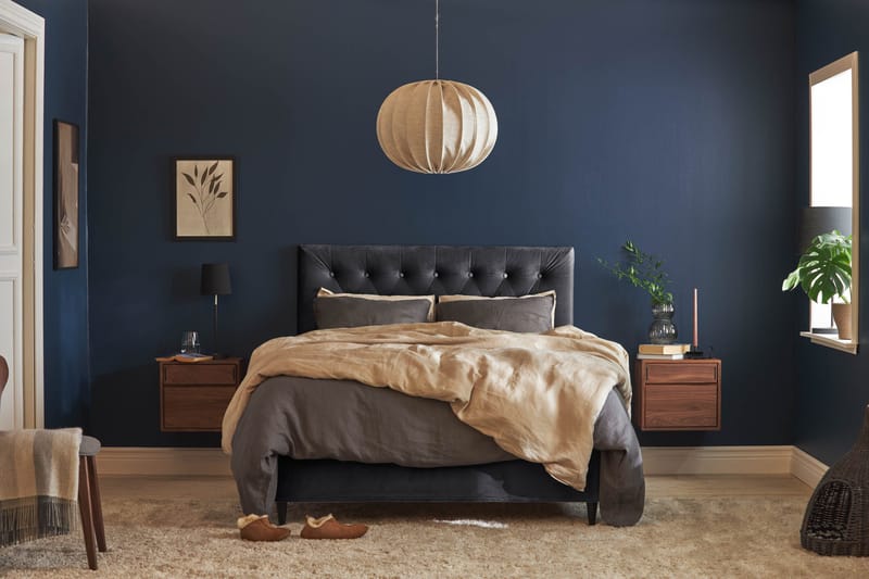 Happy Plus Sängpaket Kontinentalsäng 140x200 cm - Mörkgrå - Möbler - Säng - Kontinentalsäng