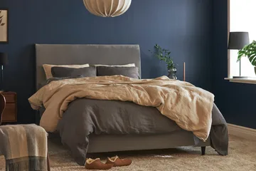 Happy Plus Kontinentalsäng 140x200 cm - Grå - Möbler - Säng - Kontinentalsäng