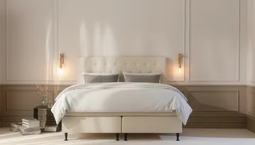 Komplett Sängpaket Hilton Plus 160x200 cm - Ljusbeige - Möbler - Säng - Kontinentalsäng