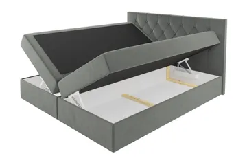 Jitendera Sängpaket Kontinentalsäng 140x200 cm med Förvaring - Grön - Möbler - Säng - Komplett sängpaket