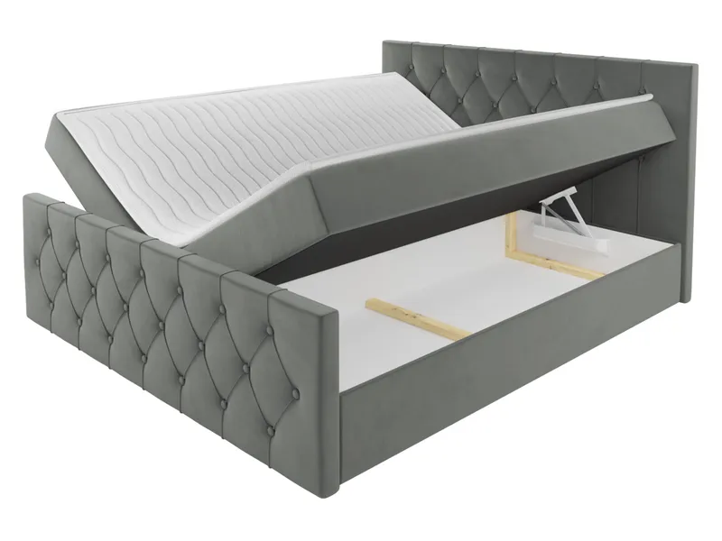 Jitendra Sängpaket Kontinentalsäng 120x200 cm med Förvaring - Svart - Möbler - Säng - Komplett sängpaket