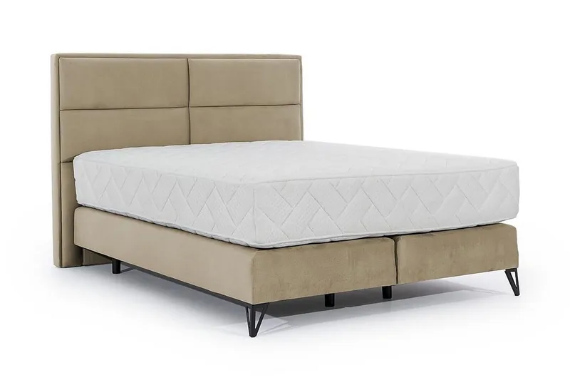 Kasyap Sängpaket Ramsäng 140x200 cm - Beige - Möbler - Säng - Komplett sängpaket