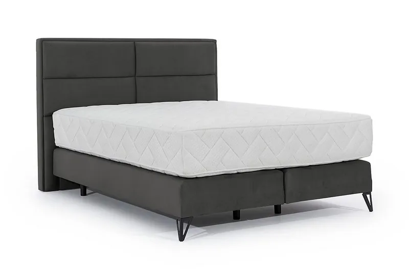 Kasyap Sängpaket Ramsäng 140x200 cm - Grå - Möbler - Säng - Komplett sängpaket