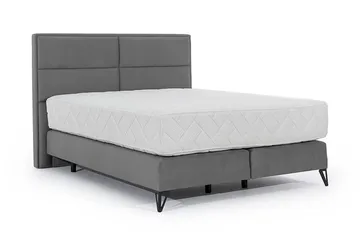 Kasyap Sängpaket Ramsäng 140x200 cm - Grå - Möbler - Säng - Komplett sängpaket