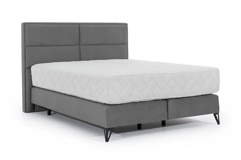 Kasyap Sängpaket Ramsäng 140x200 cm - Grå - Möbler - Säng - Komplett sängpaket