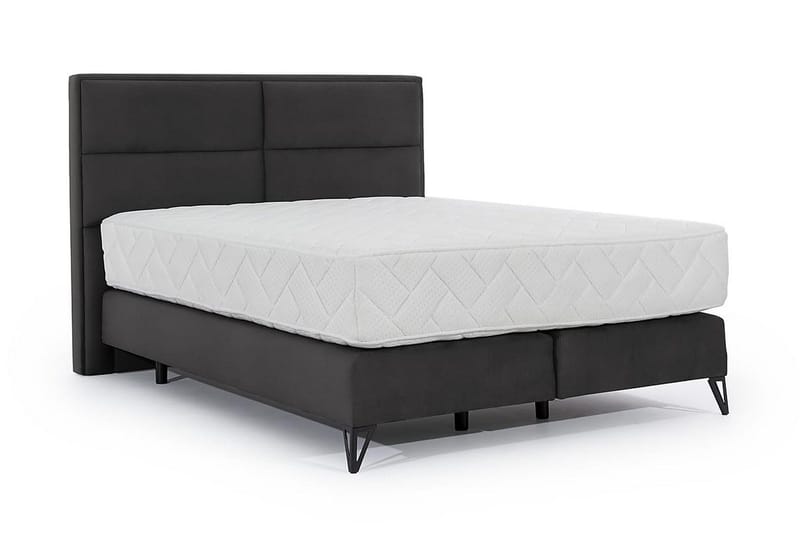 Kasyap Sängpaket Ramsäng 140x200 cm - Mörkgrå - Möbler - Säng - Komplett sängpaket