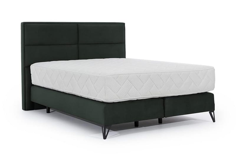 Kasyap Sängpaket Ramsäng 140x200 cm - Mörkgrön - Möbler - Säng - Komplett sängpaket