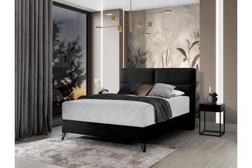 Kasyap Sängpaket Ramsäng 140x200 cm - Svart - Möbler - Säng - Komplett sängpaket