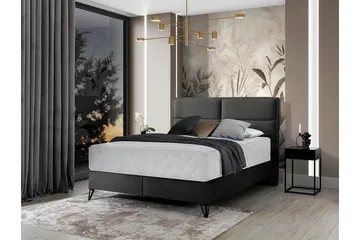 Kasyap Sängpaket Ramsäng 160x200 cm - Grå - Möbler - Säng - Komplett sängpaket