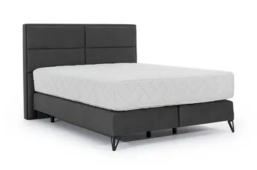 Kasyap Sängpaket Ramsäng 160x200 cm - Grå - Möbler - Säng - Komplett sängpaket