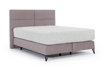 Kasyap Sängpaket Ramsäng 160x200 cm - Ljusrosa - Möbler - Säng - Komplett sängpaket