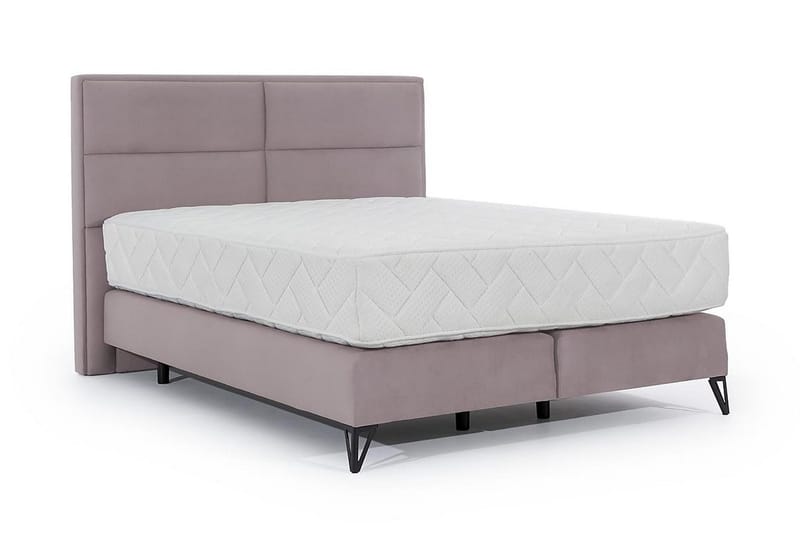 Kasyap Sängpaket Ramsäng 160x200 cm - Ljusrosa - Möbler - Säng - Komplett sängpaket