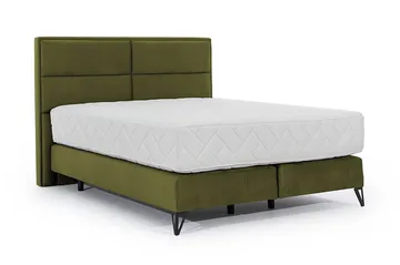 Kasyap Sängpaket Ramsäng 160x200 cm - Olivgrön - Möbler - Säng - Komplett sängpaket