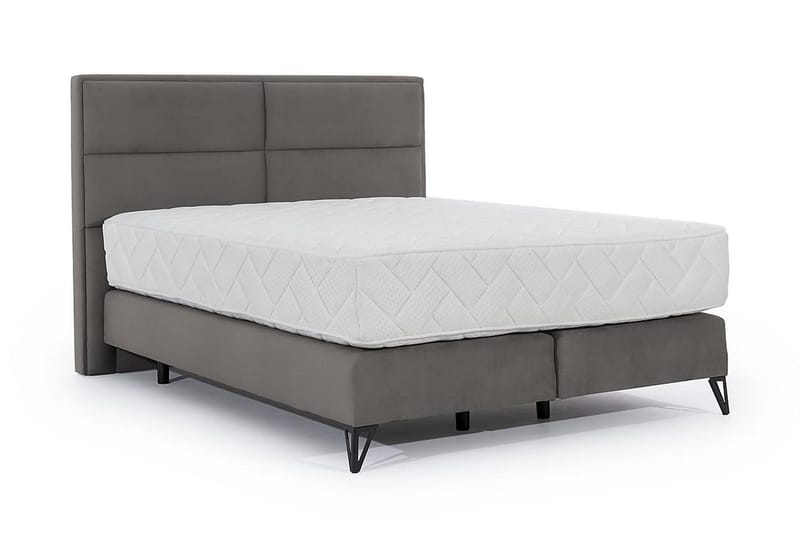 Kasyap Sängpaket Ramsäng 180x200 cm - Grå - Möbler - Säng - Komplett sängpaket